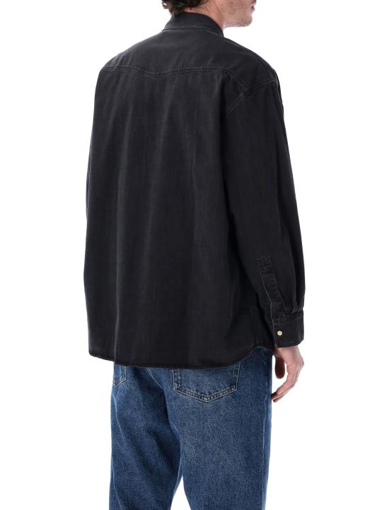 26SS 스튜디오 니콜슨 긴팔 셔츠 SNM1467 WB WASH BLACK - STUDIO NICHOLSON