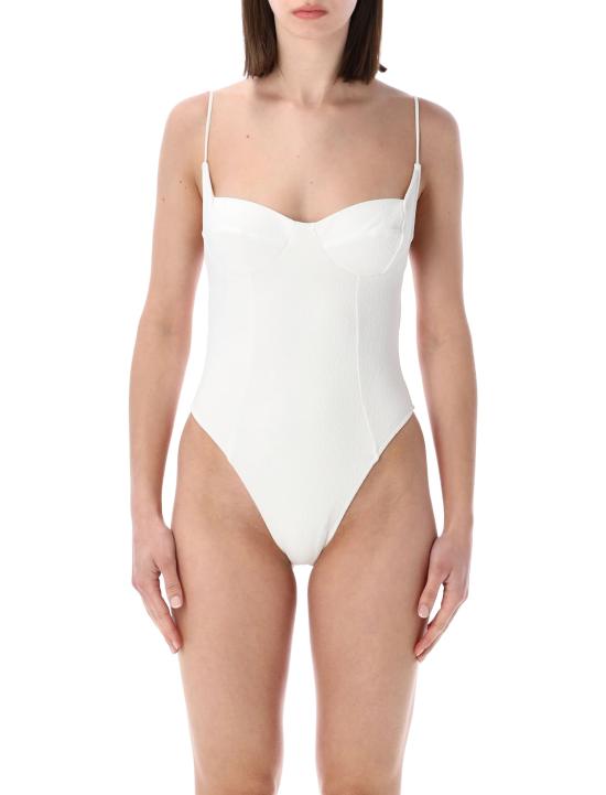 26SS 원피스 수영복 NINAONEPIECE TEXTURED W Bianco