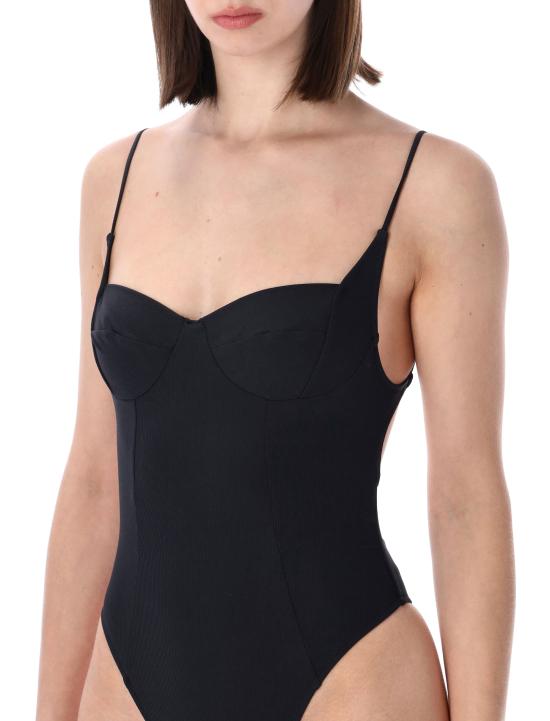 26SS 원피스 수영복 NINAONEPIECE BLACK RIB Nero - OTHER BRANDS