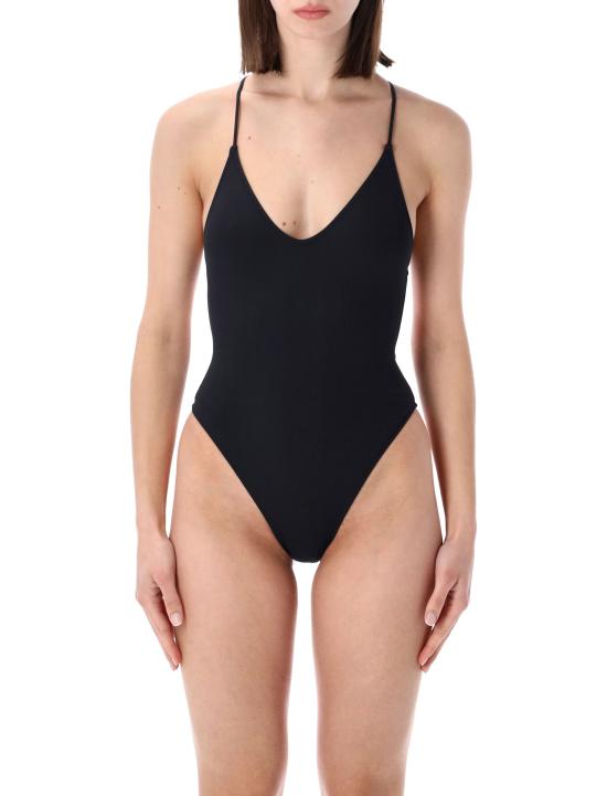 26SS 원피스 수영복 ELENONEPIECE BLACK RIB Nero