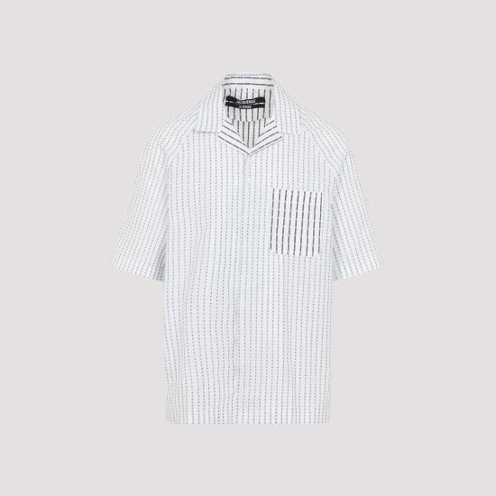 26SS 자크뮈스 긴팔 셔츠 SHM00573AW00778 1LY LOGOSTRIPS - JACQUEMUS