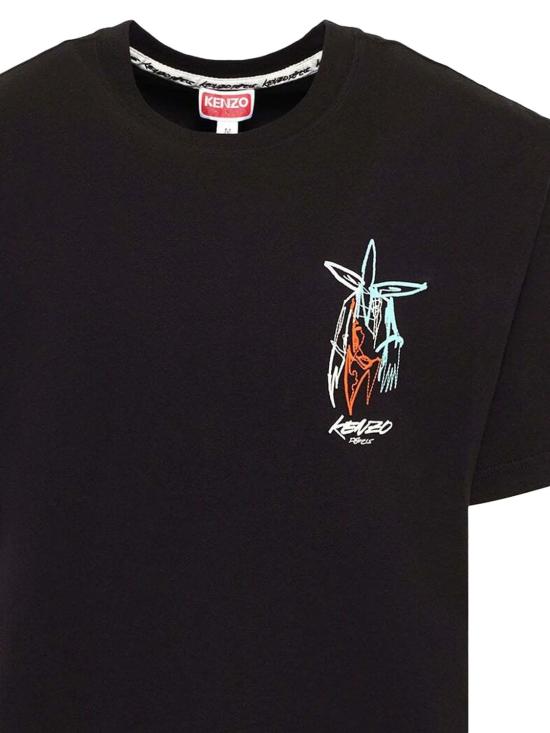 25FW 겐조 반팔 티셔츠 FF65TS2664SG 99J BLACK - KENZO