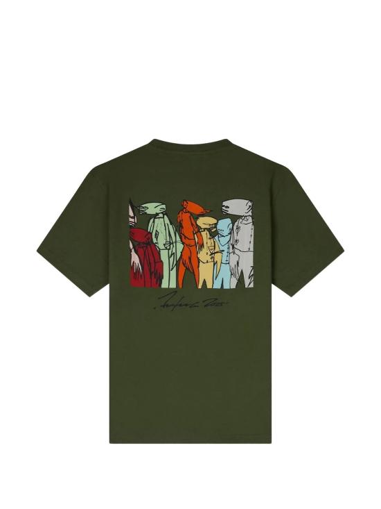 25FW 겐조 반팔 티셔츠 FF65TS2674SG 49 OLIVE - KENZO