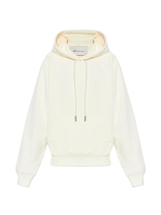 26SS 아미 코튼 드 하트 후드 USW758747 136 BLANCCREME