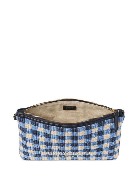 26SS 지미추 클러치/파우치 ZIPPEDFLATPOUMIX MARINEECRU - JIMMY CHOO