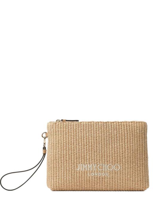 26SS 지미추 클러치/파우치 ZIPPEDFLATPOUJYN NATURALATE