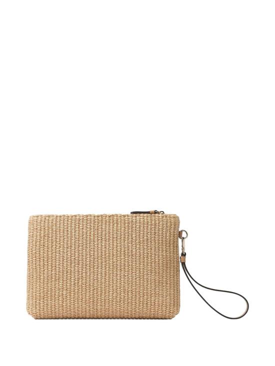26SS 지미추 클러치/파우치 ZIPPEDFLATPOUJYN NATURALATE - JIMMY CHOO