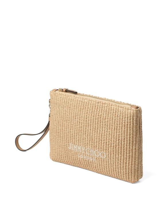 26SS 지미추 클러치/파우치 ZIPPEDFLATPOUJYN NATURALATE - JIMMY CHOO