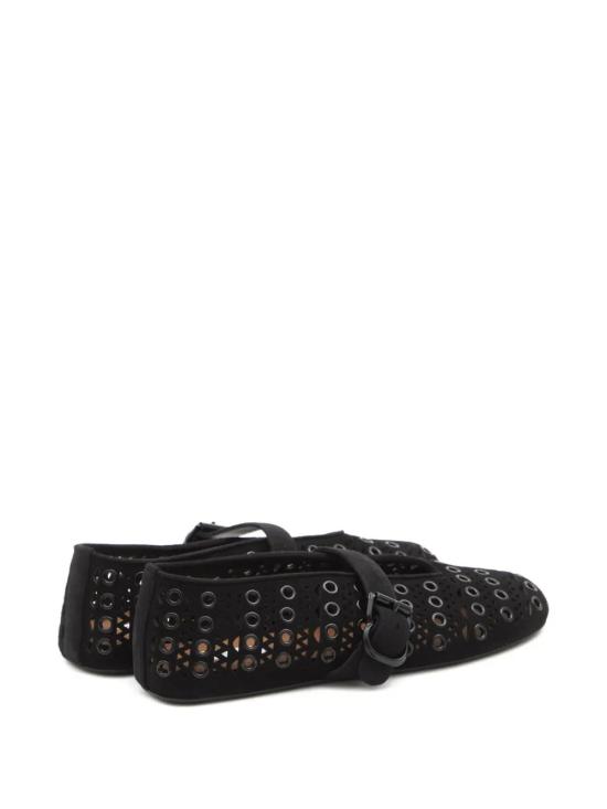 25FW 알라이아 플랫 슈즈 AA3A029I059 999 NOIR - ALAIA