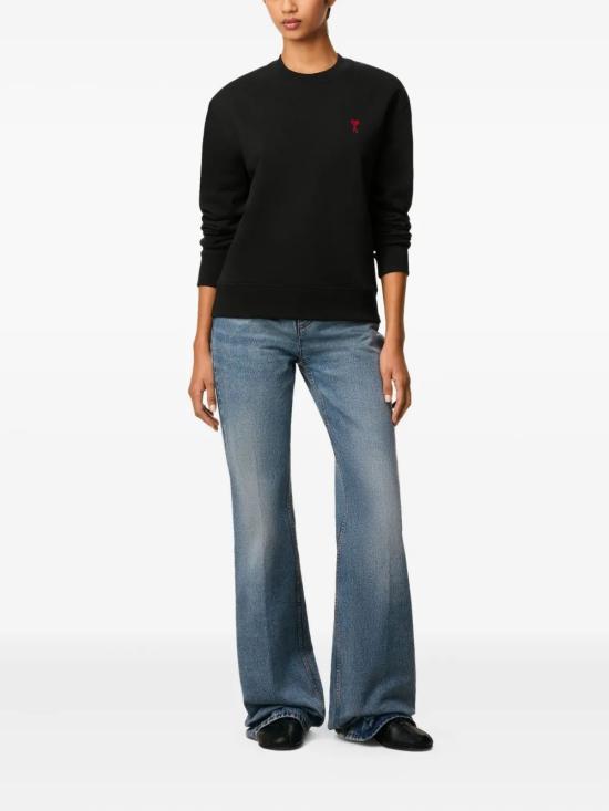 26FW 아미 스몰 하트 로고 스웨트셔츠 BFUSW035730 001 NOIR - AMI