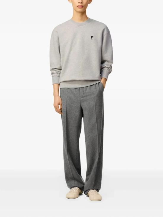 26FW 아미 ADC 크루넥 스웨트 셔츠 HSW763730 0951 HEATHER ASH GREY - AMI