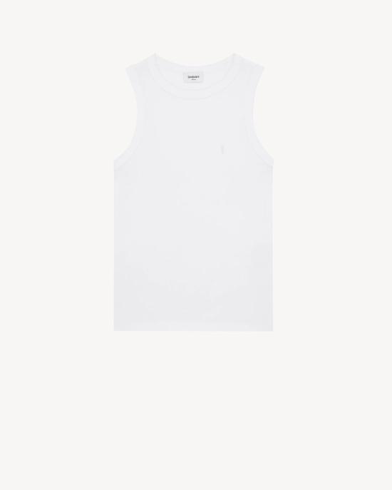 26SS 생로랑 반팔 티셔츠 867125Y38BD 9000 BLANC