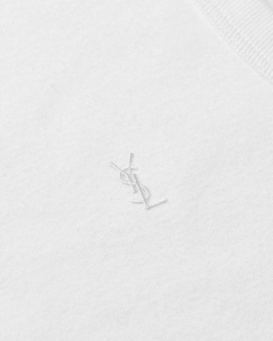 26SS 생로랑 반팔 티셔츠 867125Y38BD 9000 BLANC - SAINT LAURENT