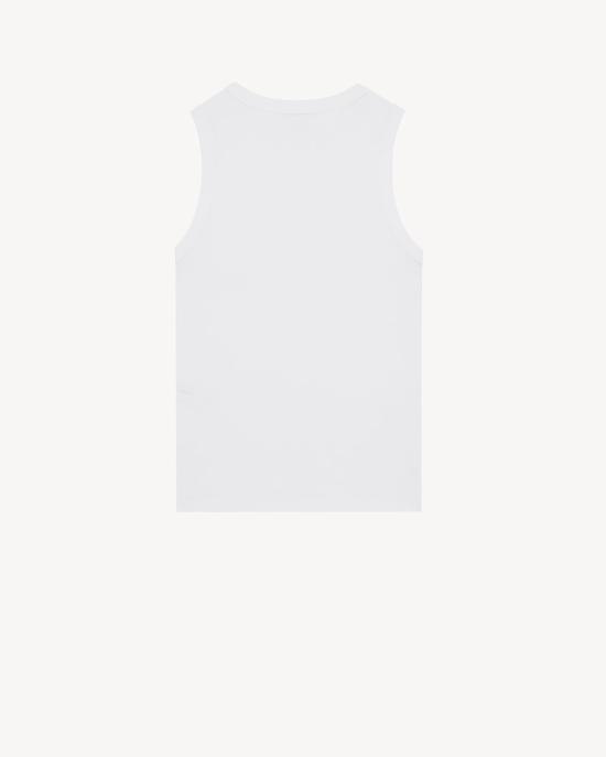 26SS 생로랑 반팔 티셔츠 867125Y38BD 9000 BLANC - SAINT LAURENT