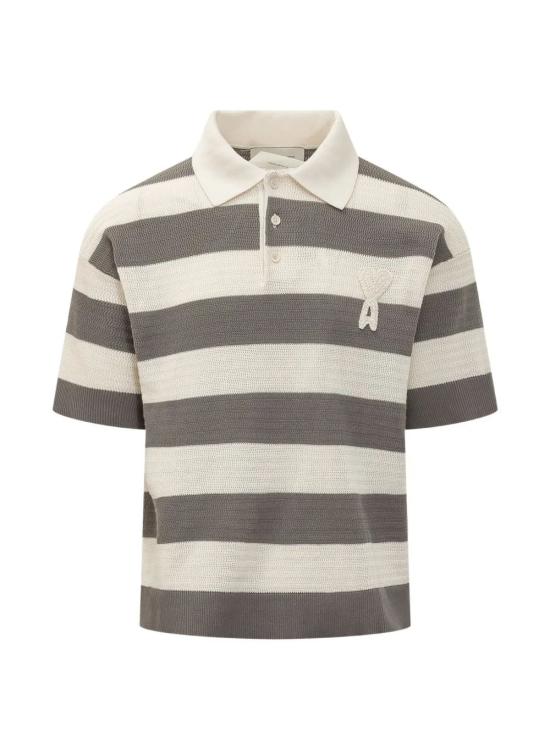 26SS 아미 반팔 티셔츠 HPL432KN0153 A152 BLANC CREMECARBONE A152 BLANC CREME CARBONE