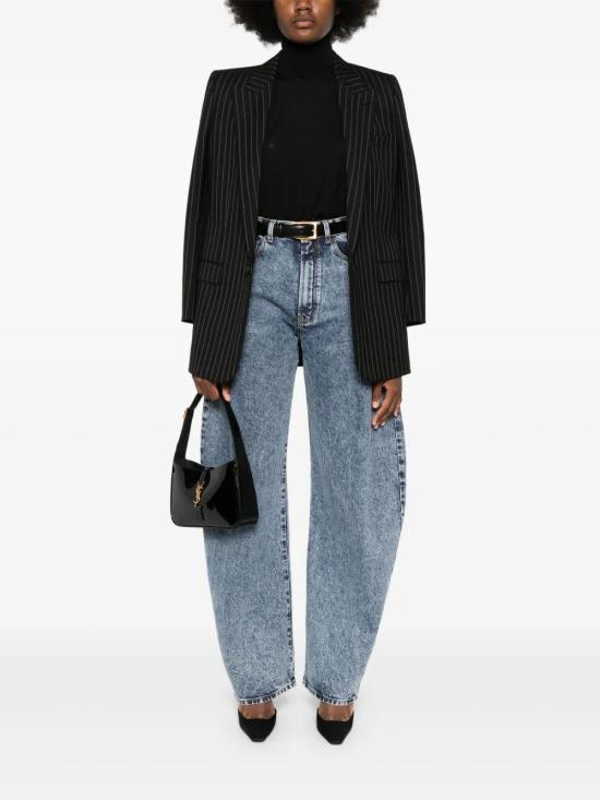 26SS 생로랑 반팔 티셔츠 755010Y76GM 1000 BLACK - SAINT LAURENT