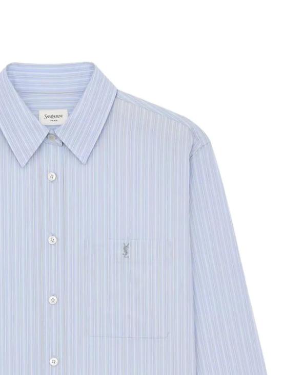 26SS 생로랑 셔츠 861080Y7J66 4427 BLEU GRIS - SAINT LAURENT