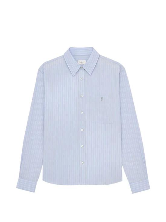 26SS 생로랑 셔츠 861080Y7J66 4427 BLEU GRIS