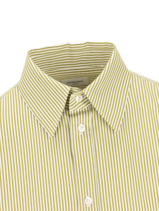 26SS 생로랑 셔츠 865483Y260D 3302 KAKI BLANC - SAINT LAURENT