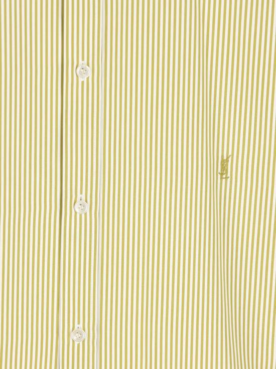 26SS 생로랑 셔츠 865483Y260D 3302 KAKI BLANC - SAINT LAURENT