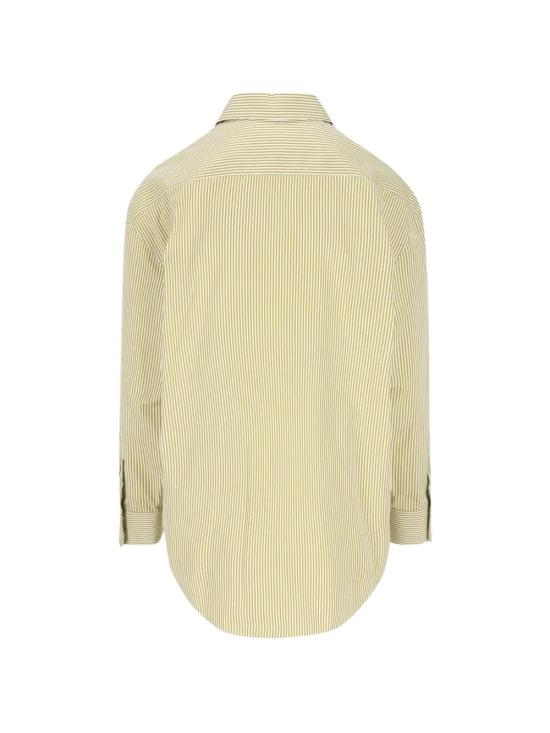 26SS 생로랑 셔츠 865483Y260D 3302 KAKI BLANC - SAINT LAURENT