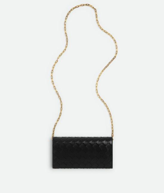 보테가베네타 크로스백 730568VCPP3 8425 BLACKGOLD 8425 BLACK GOLD - BOTTEGA VENETA