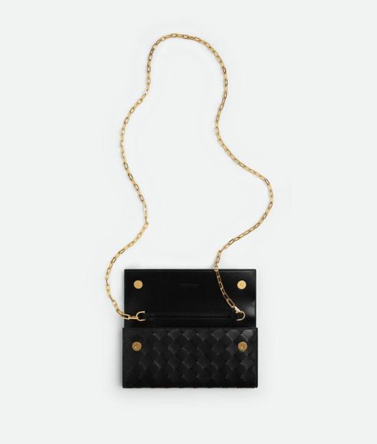  보테가베네타 크로스백 730568VCPP3 8425 BLACKGOLD 8425 BLACK GOLD - BOTTEGA VENETA