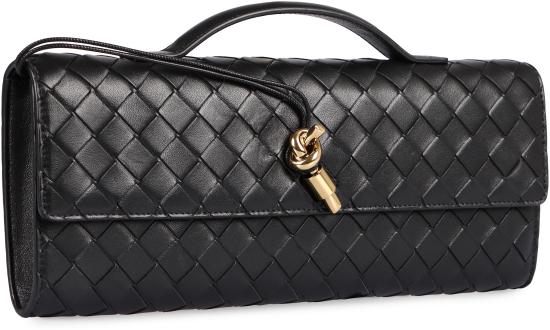 26SS 보테가베네타 안디아모 클러치 741511VCPP3 1019 BLACK M BRASS - BOTTEGA VENETA