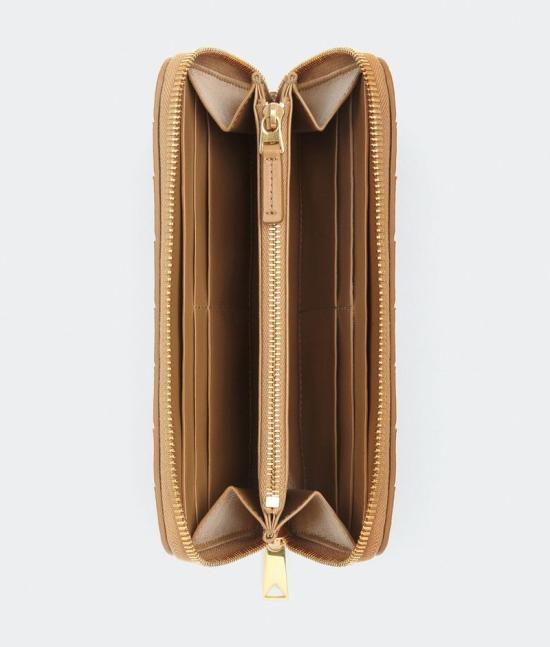  보테가베네타 지갑 608053VCPP2 9830 CARAMEL 20GOLD 9830 CARAMEL 20 GOLD - BOTTEGA VENETA