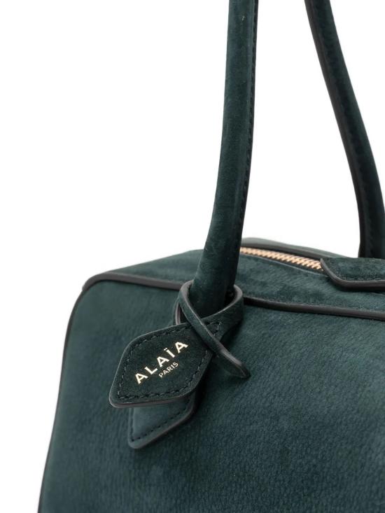 26SS 알라이아 르 테켈 미디움 레더 숄더백 AA1S06033CA214 662 VERT FORET - ALAIA