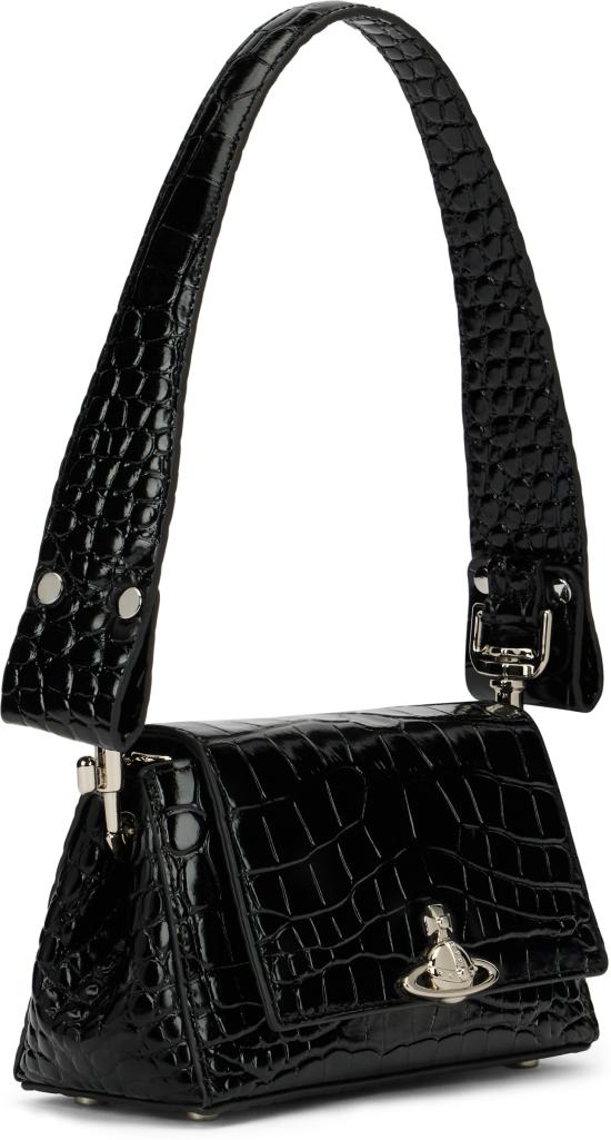 26SS 비비안웨스트우드 헤이즐 스몰 핸드백 4603000WWL0098N401 BLACK - VIVIENNE WESTWOOD