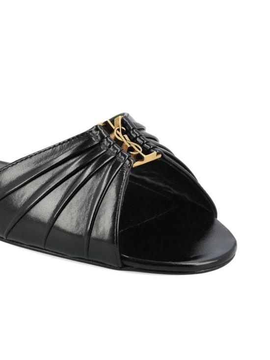 26SS 생로랑 뮬/슬리퍼 869658AAEHF 1000 BLACK - SAINT LAURENT