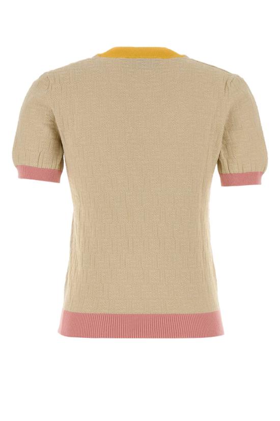 26SS 펜디 코튼 실크 스웨터 FZXE94AW4S F0WC4 NUDE NEUTRALS - FENDI