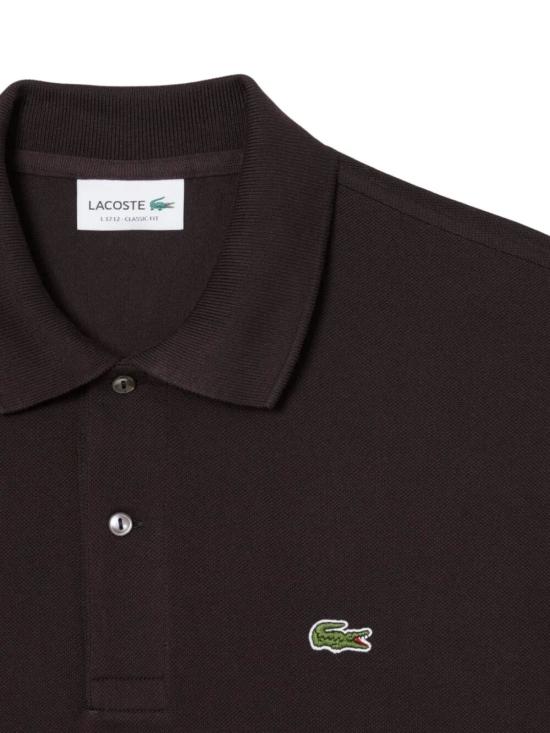 26SS 라코스테 클래식 핏 피케 폴로 셔츠 L1212 3LA BROWN - LACOSTE