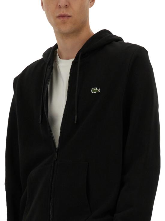26SS 라코스테 후드 티셔츠 SH9809 031 BLACK - LACOSTE
