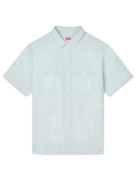 26SS 겐조 긴팔 셔츠 FG55DC1047F0 DY BLUE