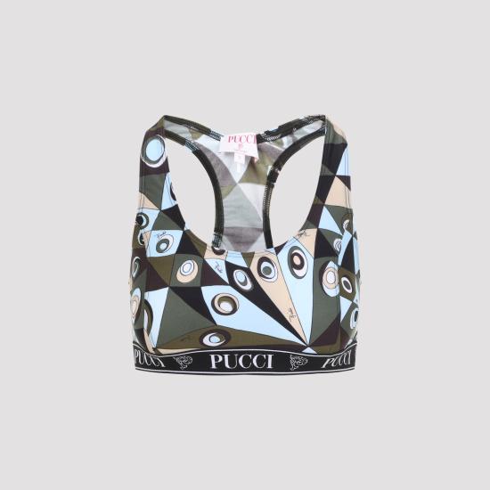 26SS 에밀리오푸치 트레이닝 티셔츠 6HTP576H865 P18 GREEN - EMILIO PUCCI