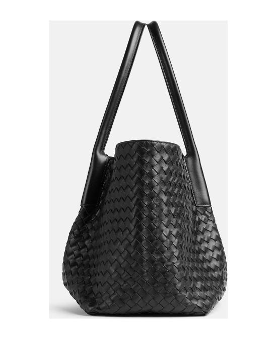25SS 보테가베네타 라지 피나코테카 숄더백 817166V5AG1 1206 BLACK - BOTTEGA VENETA