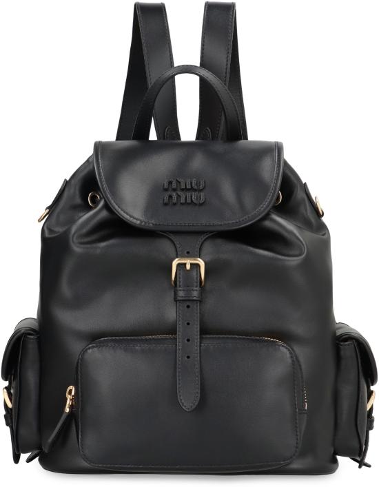 26FW 미우미우 백팩 5BZ042VOOO2CRW F0002 BLACK - MIU MIU