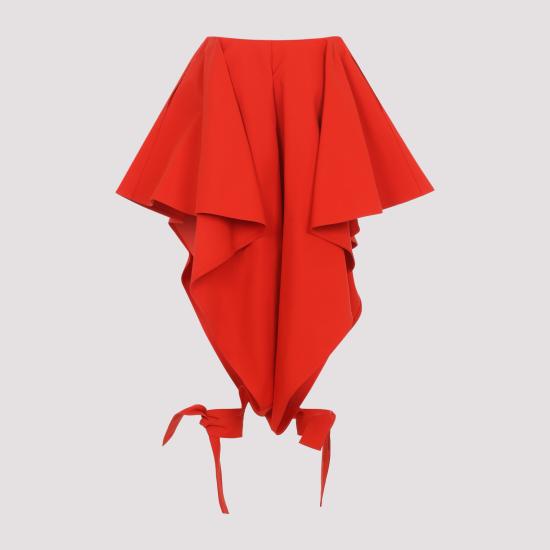 26SS 알라이아 스트레이트 팬츠 AA9P1364W112C 319 RED - ALAIA