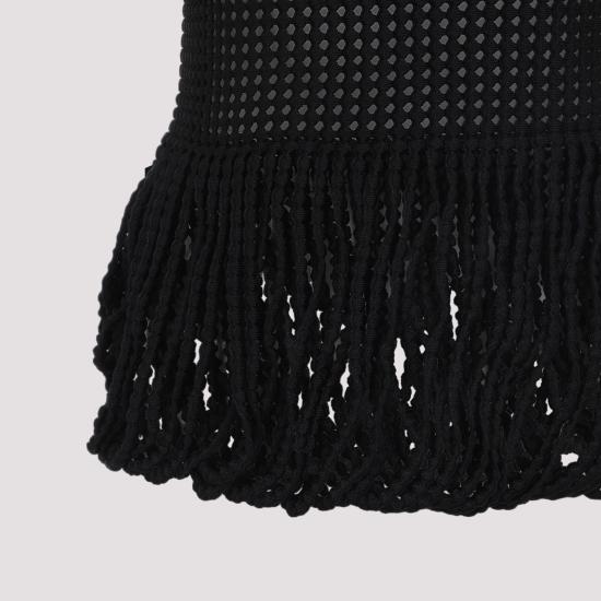 26SS 알라이아 반팔 티셔츠 AA9H1454K181C 995 BLACK - ALAIA