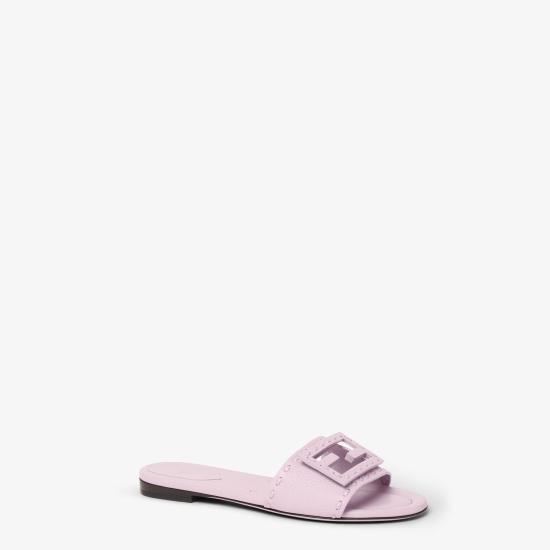26SS 펜디 바게트 시에나 레더 슬라이드 8R8136AQY2 F0U6M ANEMONE - FENDI