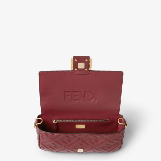 26SS 펜디 바게트백 8BR600AT57 F1CGF ROSSO SCUROOVIBR F1CGF ROSSO SCURO OVIBR - FENDI