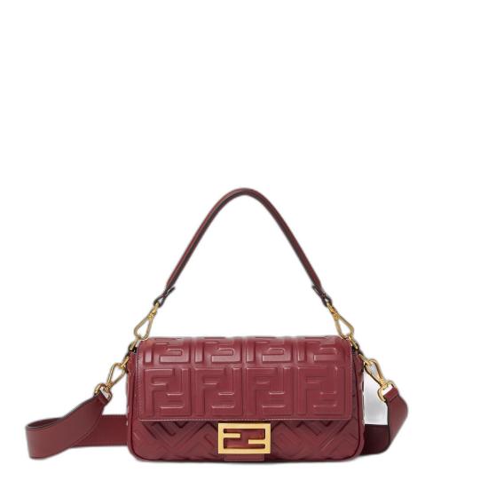 26SS 펜디 바게트백 8BR600AT57 F1CGF ROSSO SCUROOVIBR F1CGF ROSSO SCURO OVIBR