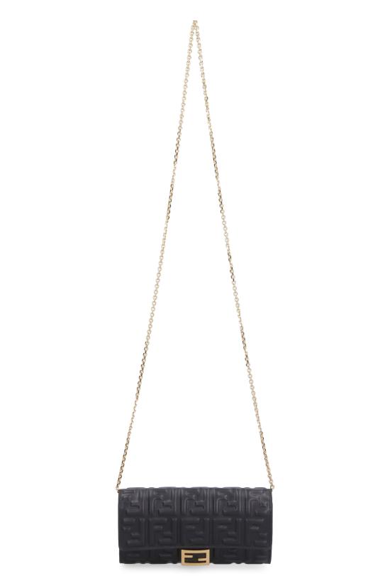 26SS 펜디 바게트 나파 레더 체인 장지갑 8M0365AAJDF0KUR NEROOROSFT - FENDI