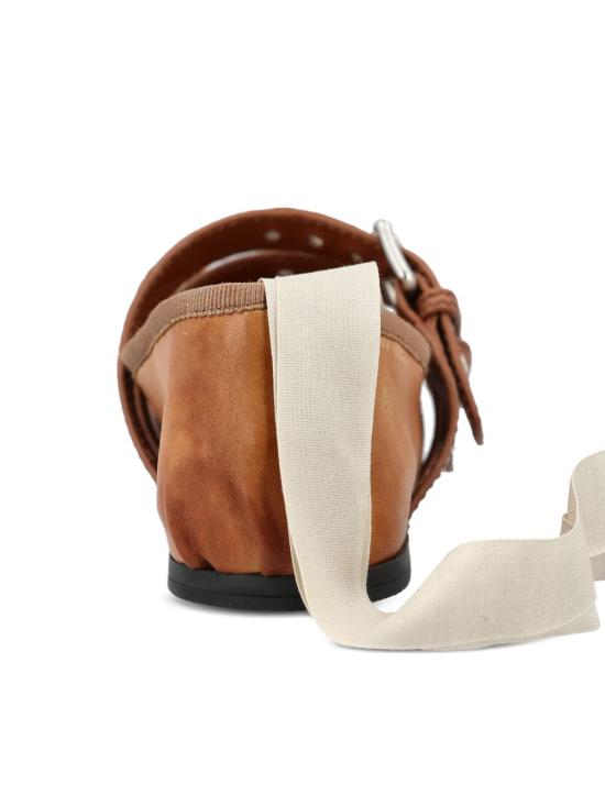 26SS 미우미우 플랫 슈즈 5F466A3ZLVF098L CARAMEL - MIU MIU