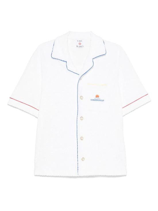 25FW 카사블랑카 반팔 셔츠 MPF25SH08501 BRIGHTWHT