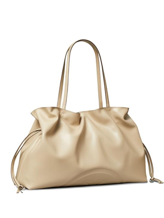 26SS 토리버치 엘라 나투라 엠보스드 토트 백 178767 251 LIGHT STONE - TORY BURCH