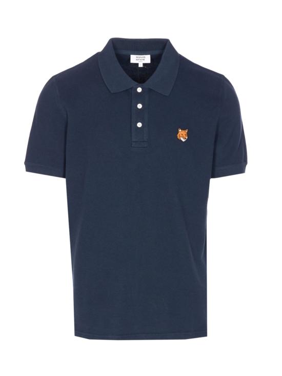 26SS 메종키츠네 폭스 헤드 레귤러 폴로 티셔츠 PM00209KP0002 0413 Blue