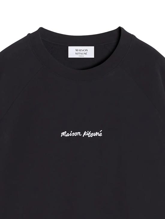 26SS 메종키츠네 핸드라이팅 컴포트 스웨트셔츠 MM00315KM0341 O197 Black - MAISON KITSUNE